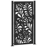 Vidaxl poort met golfontwerp 100x175 cm staal zwart