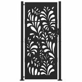 Vidaxl poort met golfontwerp 100x200 cm staal zwart