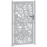 Vidaxl poort met golfontwerp 100x175 cm weervast staal