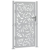 Vidaxl poort met vlamontwerp 100x175 cm weervast staal