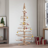 Vidaxl kerstdecoratie kerstboom 180 cm massief grenenhout