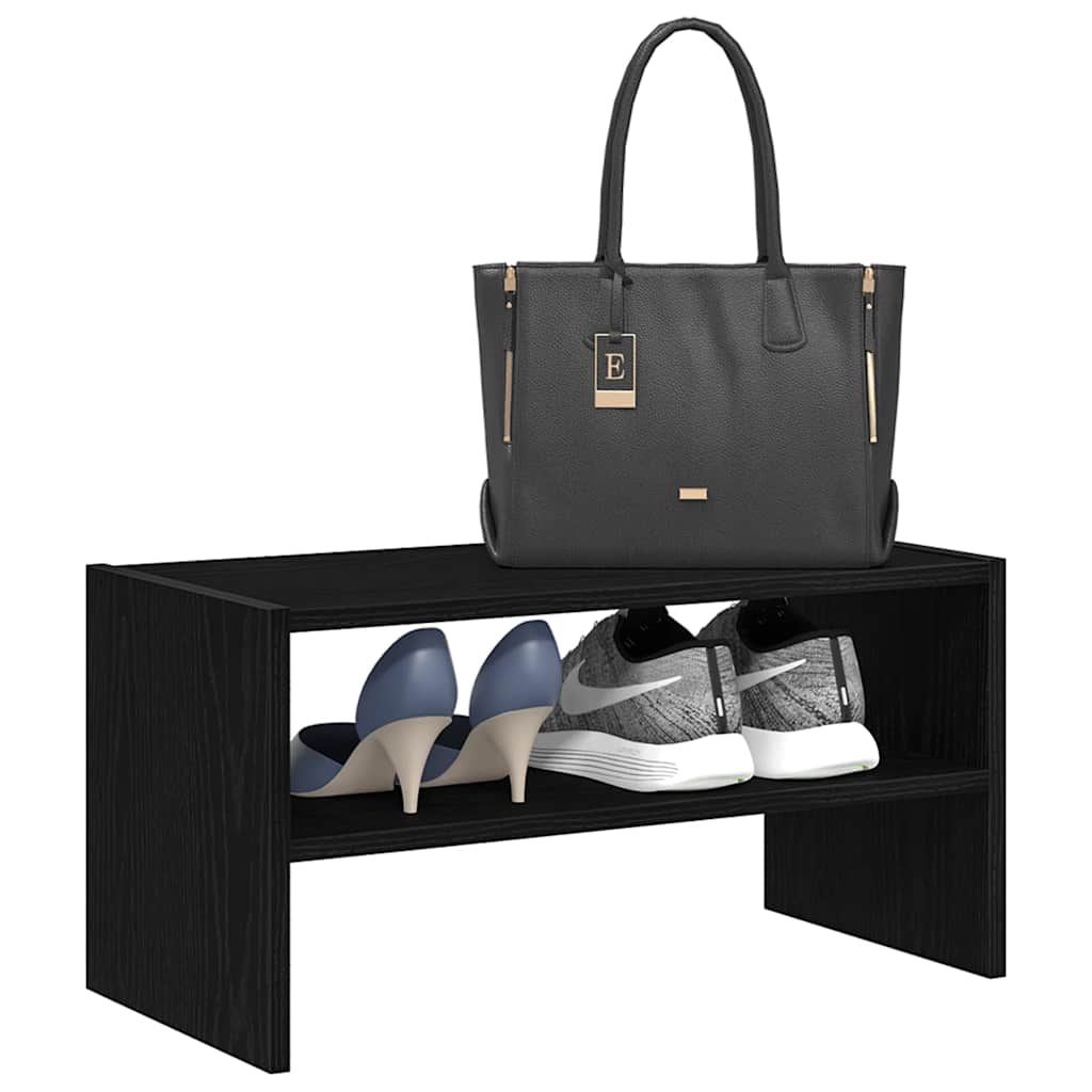 VidaXL Schuhregal stapelbar 60x30x30,5 cm schwarze Eiche