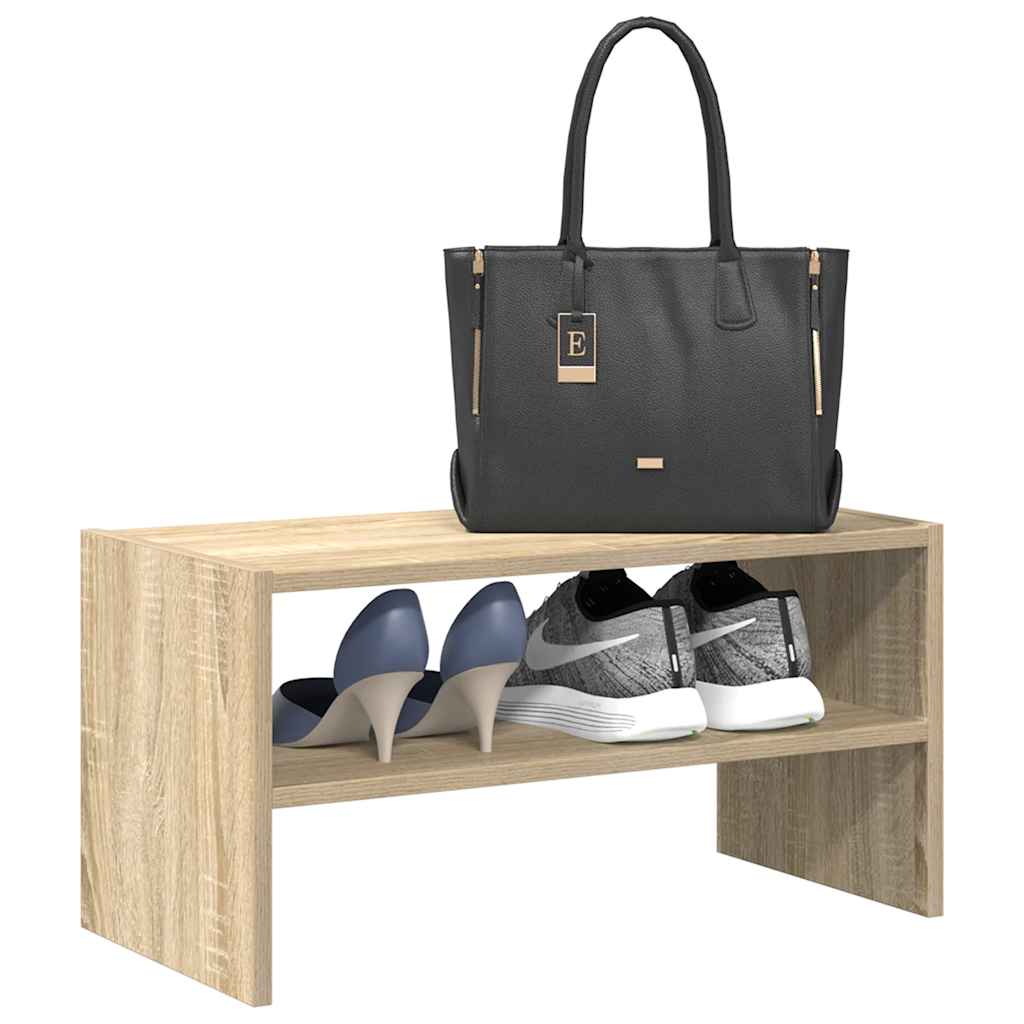 Vidaxl Shoe Rack Stackable 60x30x30.5 cm Sonoma Oak Colored