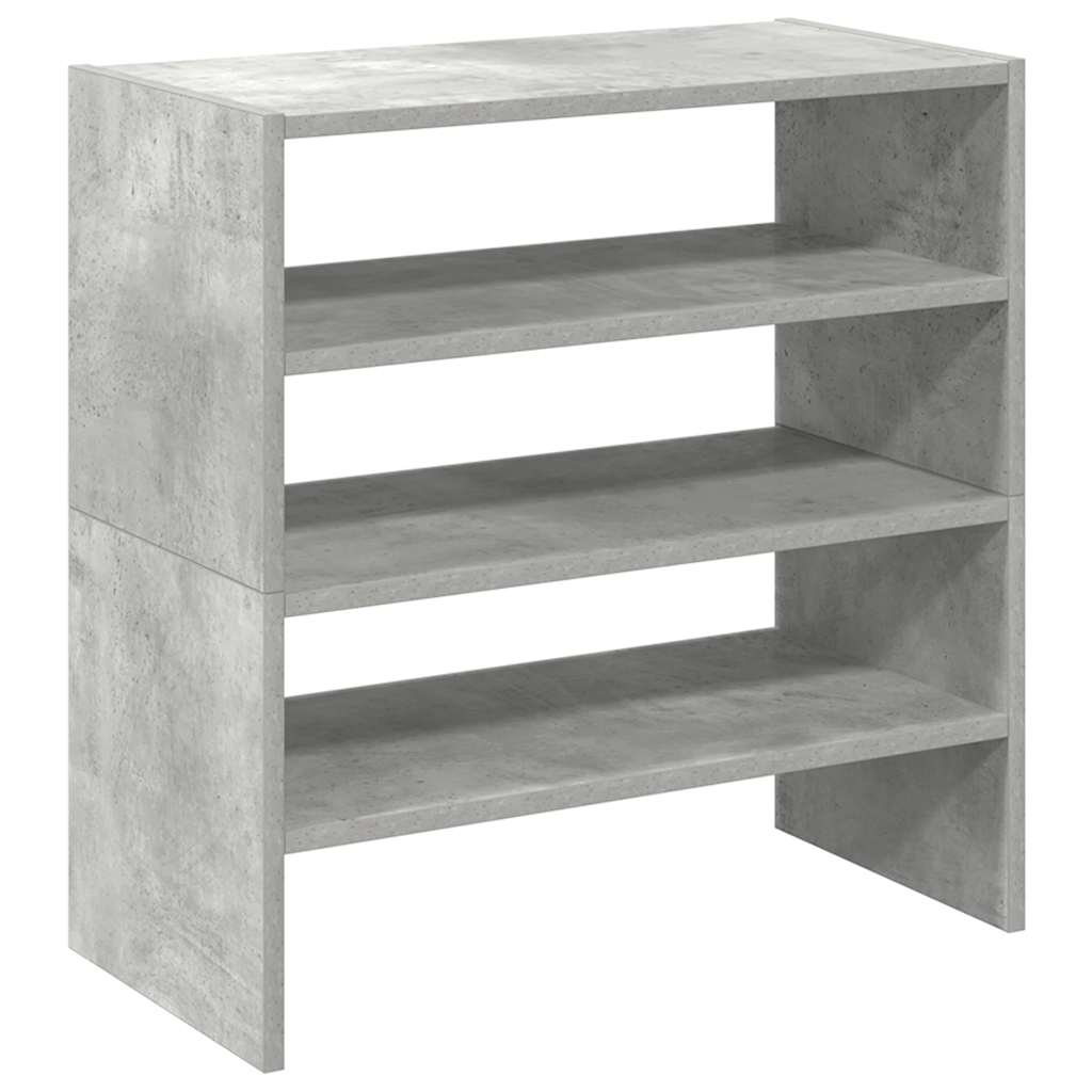 Vidaxl shoe racks 2 st stackable 60x30x30.5 cm concrete price