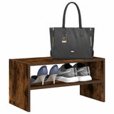 VidaXL Schuhregal stapelbar 60x30x30,5 cm Räuchereiche