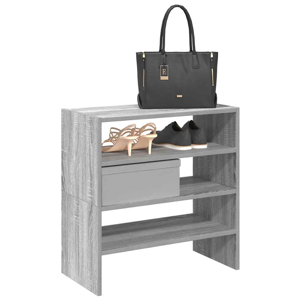 Porta di scarpe Vidaxl 2 ST IMPLETABILE 60x30x30,5 cm Oak Sonoma grigio