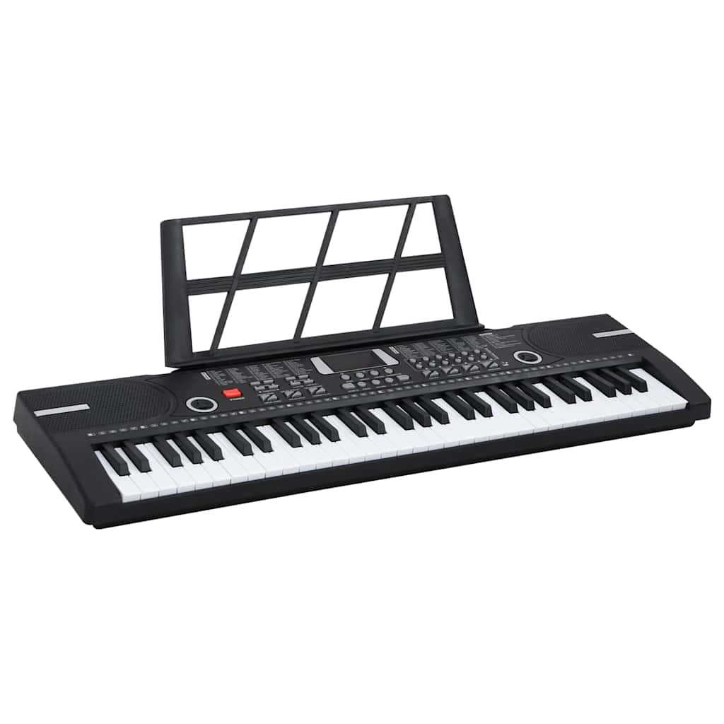 Vidaxxl 61-Tasten-Piano-Elektrotastatur mit Notenständer