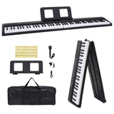 Vidaxxl 88-Tasten-Piano-Elektrotastatur mit Notenständer
