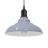 Vidaxl hanglamp in hoogte verstelbaar e27 ø31 cm metaal glanzend grijs