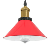Vidaxl hanglamp in hoogte verstelbaar e27 ø22 cm metaal glanzend rood