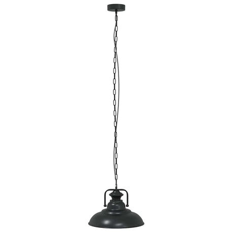 Vidaxl hanglamp e27 ø 31 cm ijzer zwart