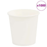 VidaXL Papierkaffeetassen 1000 Stück 4oz 100 ml weiß