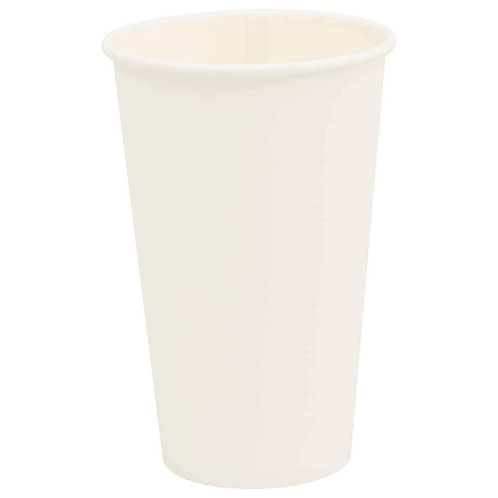 VidaXL Papierkaffeetassen 1000 Stück 16oz 400 ml weiß