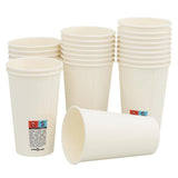 VidaXL Papierkaffeetassen 1000 Stück 16oz 400 ml weiß