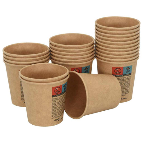 VidaXL Papierkaffeetassen 1000 Stück 4oz 100 ml braun