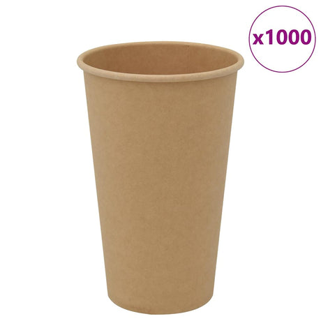 VidaXL Papierkaffeetassen 1000 Stück 16oz 400 ml braun