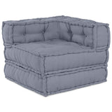 Vidaxl modulair hoekbank grijs 70 x 70 x 56 cm stof