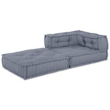 Vidaxl modulair hoekbank grijs 70 x 70 x 56 cm stof