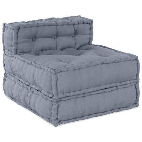 Vidaxl modulair bank grijs 70 x 70 x 56 cm stof