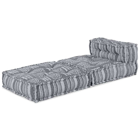 Vidaxl modulair bank grijze print 70 x 70 x 56 cm stof