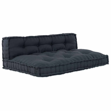 Vidaxl modulair bank 2 pcs antraciet 120 x 80 x 38 cm stof