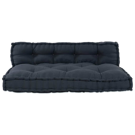 Vidaxl modulair bank 2 pcs antraciet 120 x 80 x 38 cm stof