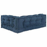 Vidaxl modulair bank 3 pcs indigo 120 x 80 x 38 cm stof