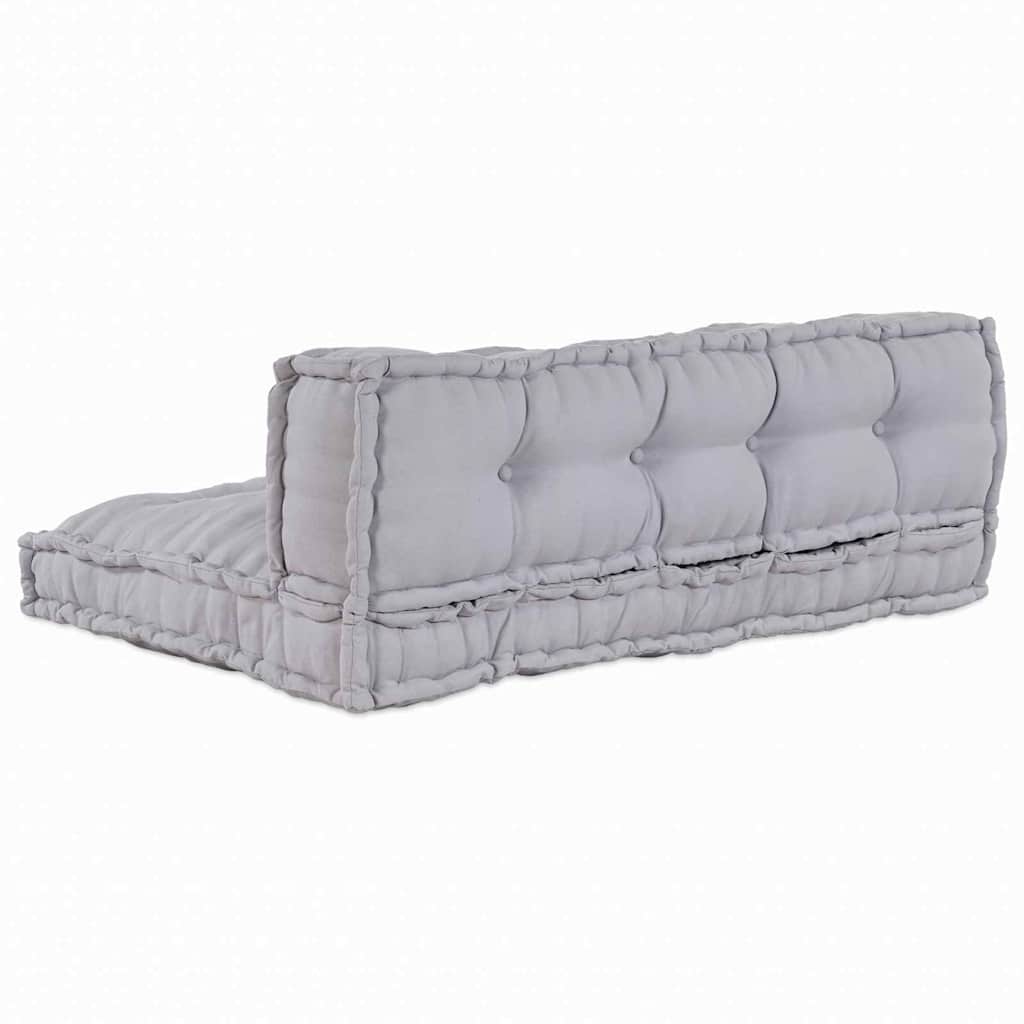 Vidaxl modulair bank 2 pcs grijs 120 x 80 x 38 cm stof