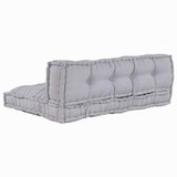 Vidaxl modulair bank 2 pcs grijs 120 x 80 x 38 cm stof