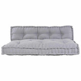 Vidaxl modulair bank 2 pcs grijs 120 x 80 x 38 cm stof