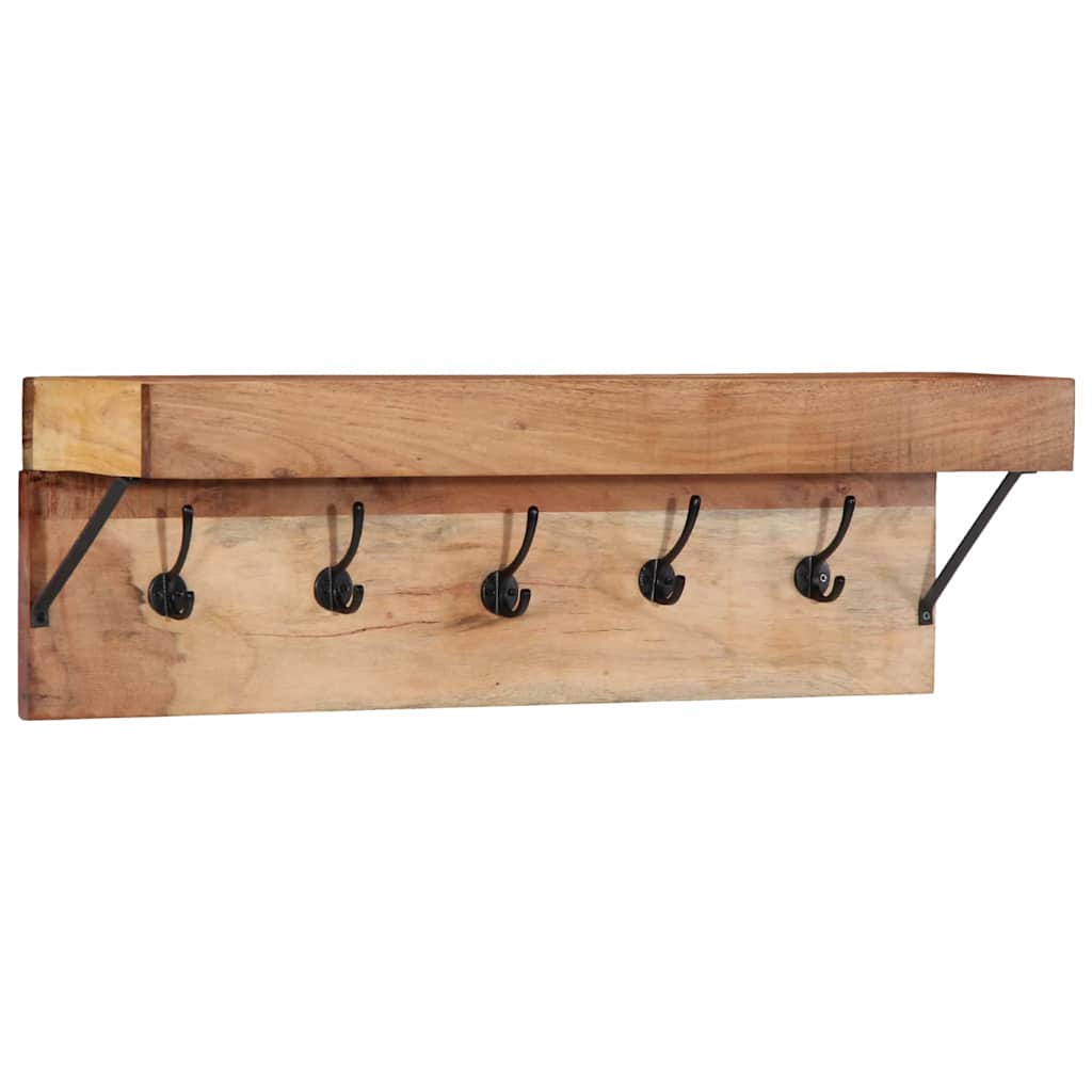 Vidaxl kapstok met plank bruin 73 x 19 x 23 cm massief acaciahout