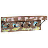 Vidaxl kapstok met plank bruin 73 x 19 x 23 cm massief gerecycled hout