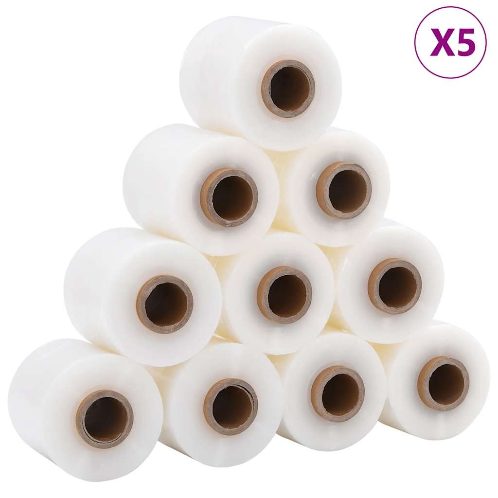 Vidaxl stretchfolies 50 stuks transparant 23 µm 10 cm x 150 m