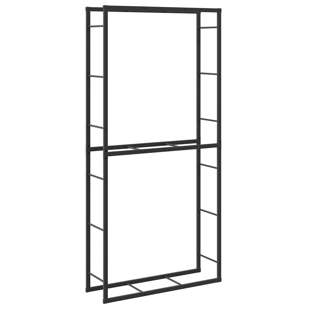 Vidaxx Kaminholzregal 100x30x209 cm Stahl schwarz