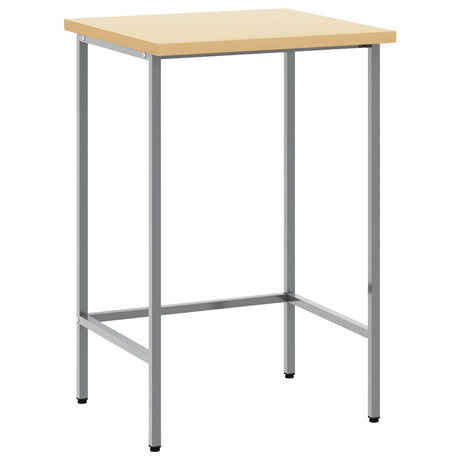 Vidaxl hoektafel grijs 55 x 55 x 85 cm staal en geg engineered hout