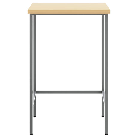 Vidaxl hoektafel grijs 55 x 55 x 85 cm staal en geg engineered hout