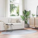 Vidaxl vloerkleden ovaal huarte grijs 160 x 230 cm 100% polyester