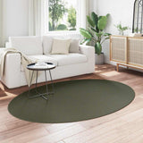 Vidaxl vloerkleden ovaal huarte bosgroen 140 x 200 cm 100% polyester