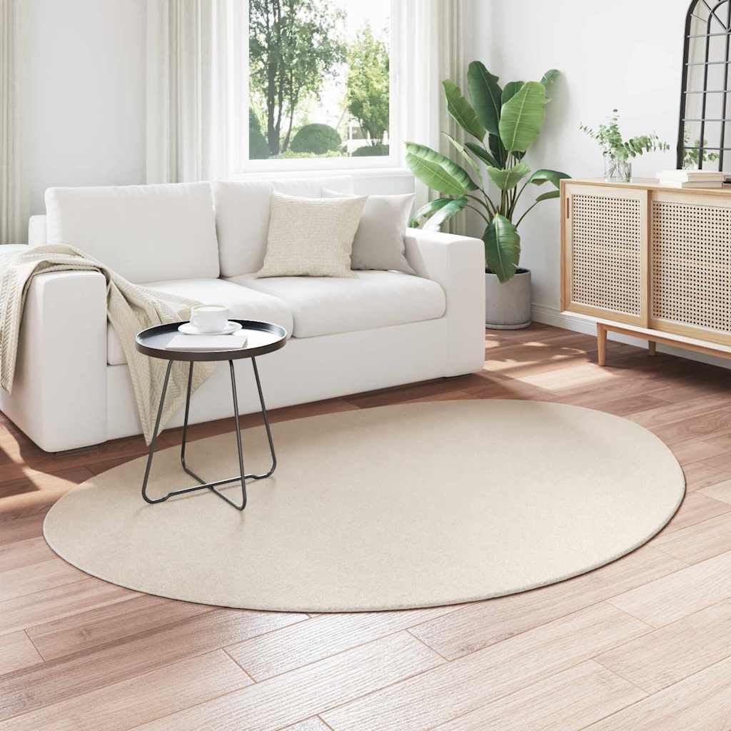 Vidaxl vloerkleden huarte beige 140 x 200 cm polyester