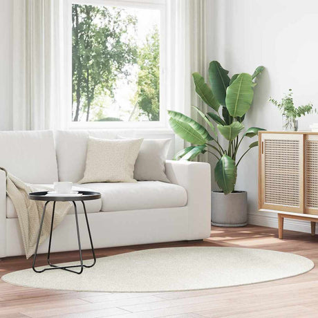 Vidaxl vloerkleden huarte crème 140 x 200 cm polyester