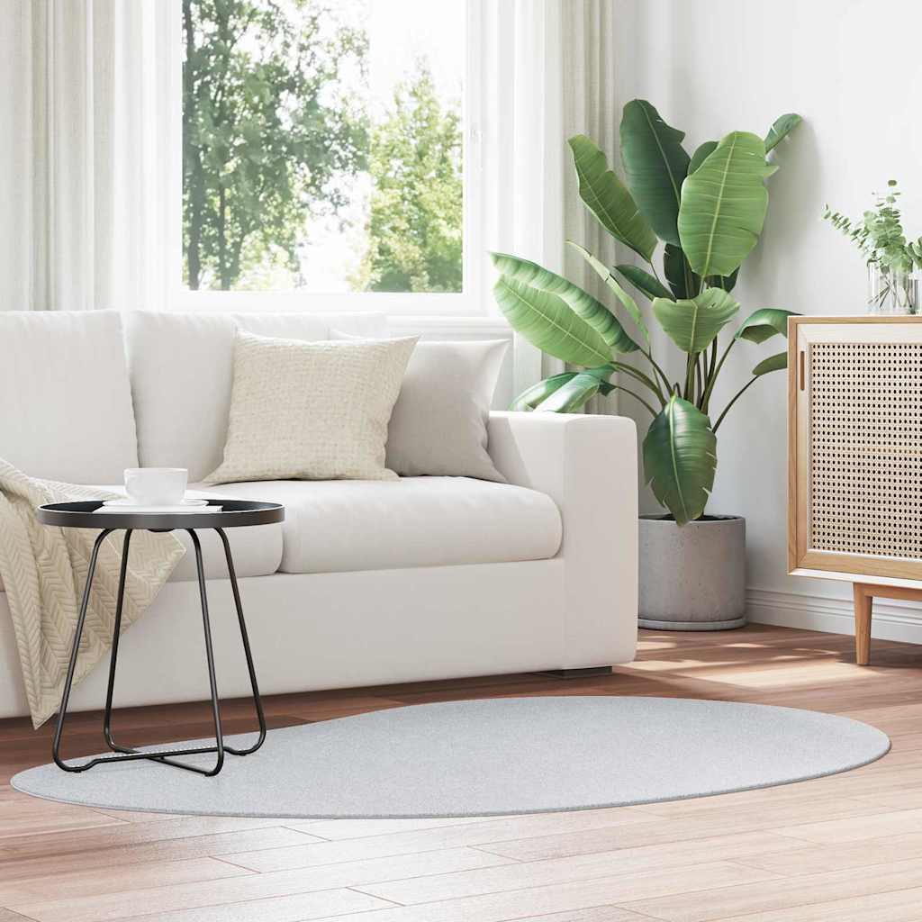 Vidaxl vloerkleden huarte grijs 120 x 170 cm polyester