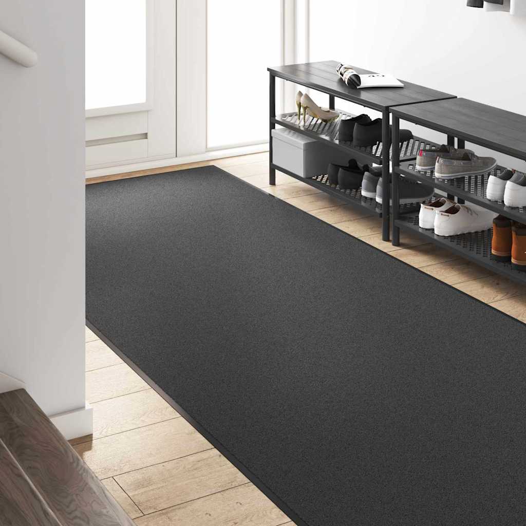 Vidaxl deurmat anders antraciet en zwart 120 x 250 cm polyamide en pvc