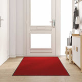Vidaxl deurmat rood en zwart 120 x 250 cm 100% polyamide