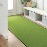Vidaxl deurmat anders groen en zwart 120 x 350 cm polyamide en pvc