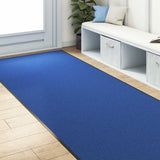 Vidaxl deurmat anders blauw en zwart 120 x 400 cm polyamide en pvc