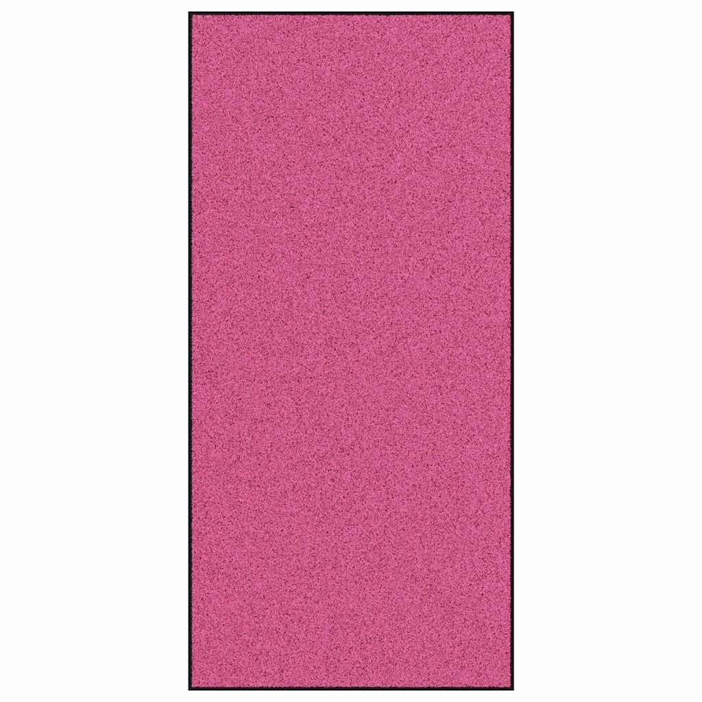 Vidaxl deurmat anders roze en zwart 120 x 250 cm polyamide en pvc