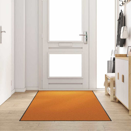 Vidaxl deurmat anders oranje en zwart 120 x 250 cm polyamide en pvc