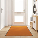 Vidaxl deurmat anders oranje en zwart 120 x 350 cm polyamide en pvc