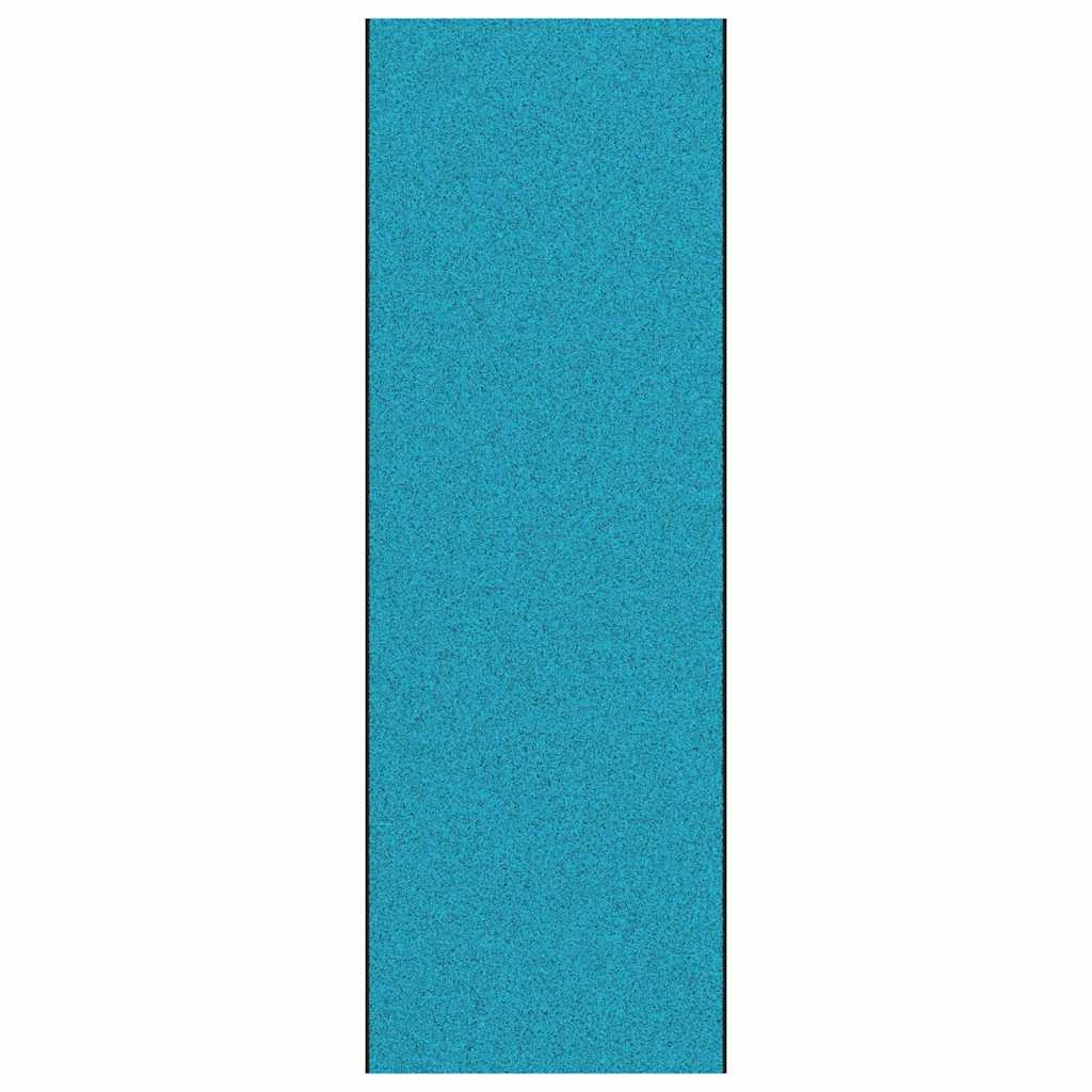 Vidaxl deurmat anders cyaan en zwart 120 x 350 cm polyamide en pvc