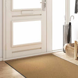 Vidaxl deurmat anders crème en zwart 120 x 250 cm polyamide en pvc